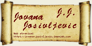Jovana Josivljević vizit kartica